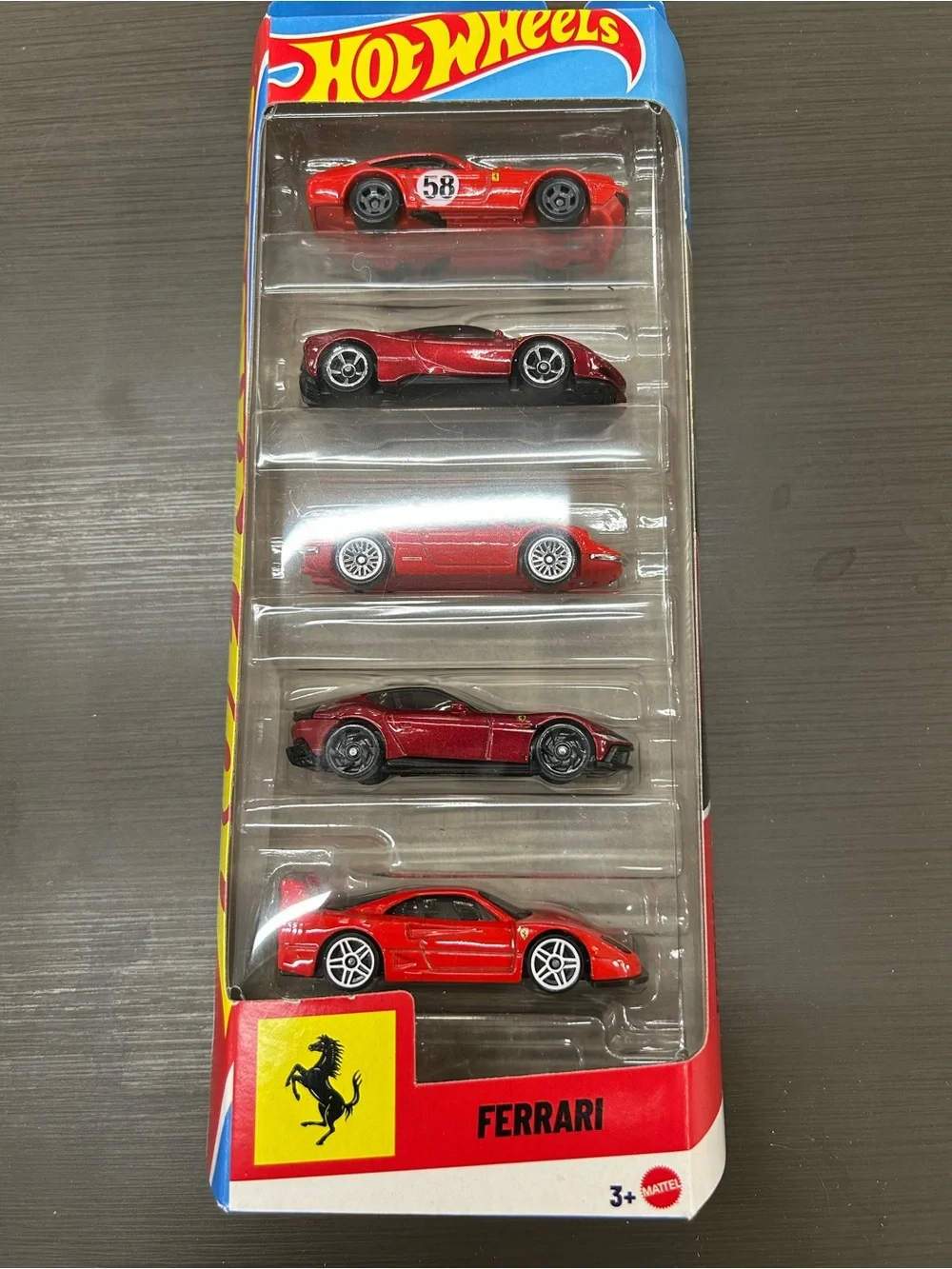 Hot Wheels 5pack Ferrari